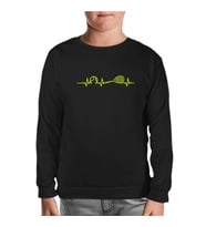 Tenis - Heartbeat Siyah Çocuk Sweatshirt