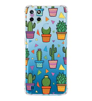 PrintiFy Realme C25 Uyumlu Water Color 4 Baskılı Şeffaf Köşe Korumalı Antişok Kılıf