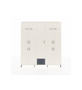 Hyperion Dolap 10 Raflı 2 Çekmeceli 4 Askılı 220x44x243 Aytaşı-Aytaşı/Antrasit
