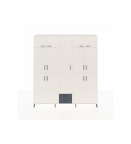 Hyperion Dolap 10 Raflı 2 Çekmeceli 4 Askılı 220x44x243 Aytaşı-Aytaşı/Antrasit