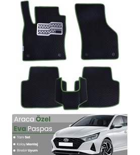 Hyundai İ20 (2020-2025) Uyumlu EVA Paspas Tam Set – Araca Özel Tasarım, Su Geçirmez,Kolay Montaj