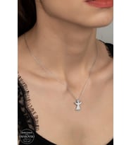 SWAROVSKİ CRYSTAL MELEK  925 AYAR GÜMÜŞ KOLYE