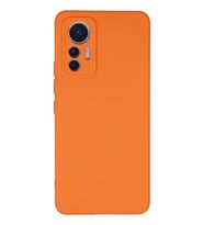Mey İthalat® Mi 12 Lite Kılıf Nano içi Kadife Silikon - Turuncu