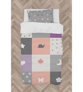 MEKTA HOME BEBEK VE ÇOCUK ODASI Renkli Soft ve Karışık Figür Desenli Nevresim Takımı