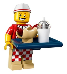 Lego Minifigür - Seri 17 - 71018 - 6 Hot Dog Man
