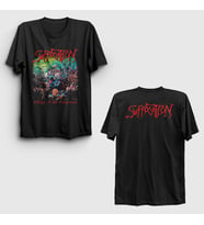 Presmono Unisex Siyah Effigy Of The Forgotten Suffocation Sırt Baskılı T-Shirt 521350tt