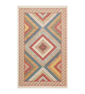 Hoom Rugs VGT 10 Red Yıkanabilir Çift Taraflı Halı (Çok Renkli)