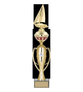 ODAK KUPA - Figürlü Kupalar - Yelken Figürlü Kupalar FG-073 B - 53 cm
