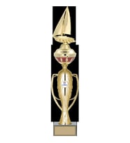 ODAK KUPA - Figürlü Kupalar - Yelken Figürlü Kupalar FG-073 B - 53 cm