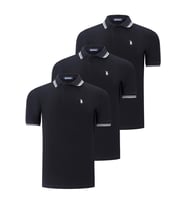 ÜÇLÜ SET T8594 DEWBERRY ERKEK T-SHIRT-SİYAH-SİYAH-SİYAH (SIYAH-SIYAH-SIYAH)