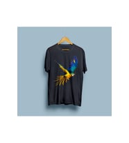 Oversize Amerikan Papağanı Tasarım Unisex T-shirt