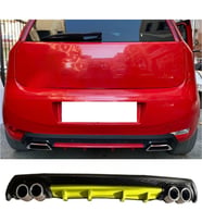 Fiat Punto Sarı Difüzör Çiftli Yuvarlak Egzoz Görünümlü D Tip Difizör