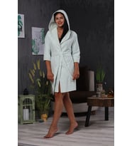 Mint Kelebek Jakar Bambo Bayan Sabahlık (Mint Yeşili)