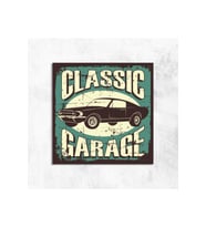 Classıc Garage Retro Vintage Mdf Ahşap Tablo