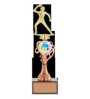 ODAK KUPA - Figürlü Kupalar - Masa Tenisi Kadın Figürlü Kupalar FG-034 C - 33 cm