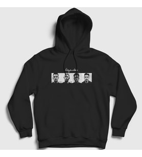 Presmono Unisex Siyah Legendas Depeche Mode Kapüşonlu Sweatshirt 140420tt