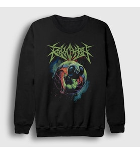 Presmono Unisex Siyah Teratogenesis Revocation Sweatshirt 540203tt
