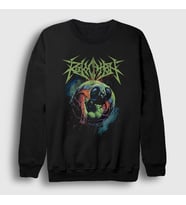 Presmono Unisex Siyah Teratogenesis Revocation Sweatshirt 540203tt