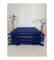 40CMX40CM+4CM 4'LÜ SÜNGERLİ SANDALYE MİNDERİ ÇIKARILABİLİR KILIF BAĞCIKLI