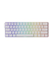 AKKO MONSGEEK FUN60 Ultra Shine-Through White TMR Hall Effect Manyetik Switch ARGB Kablosuz Hotswap Mekanik Gaming Klavye