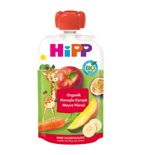 Nessiworld NessiWorld Organik Havuçlu Karışık Meyve Püresi 100 Gr