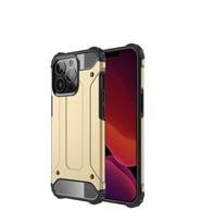 iPhone 13 Pro Max Kılıf Armor Hybrid Zırh Silikon (Gold)