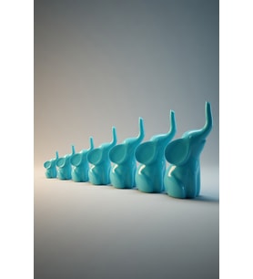 MYCRAFT3D 7'li Fil Seti & Biblo Pla Ev Dekorasyon