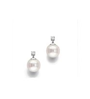 Yuvarlak İnci Modern Küpe Gümüş 10 Mm