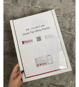 A4 Kolay Değiştirilebilir Beyaz Duvar Ve Kapı Tipi Pleksi Föylük