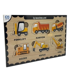 Ca Games Ahşap Puzzle İş Makineleri 19X29