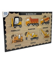 Ca Games Ahşap Puzzle İş Makineleri 19X29
