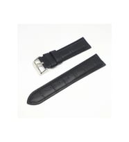 22mm Marka Siyah Croco Hakiki Deri Saat Kordonu (Çok Renkli)