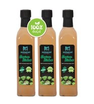 Minecal Enginar Sirkesi 3x500 ml – %100 Katkısız Doğal  Şekersiz  Koruyucu Içermez