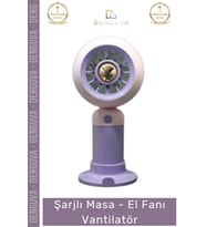 #Vantilatör Şarjlı USB Taşınabilir Sessiz Model 3 Seyahat Kompakt Kademeli Masa El Fanı Vantilatör