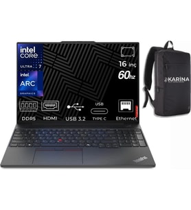 Lenovo Thinkpad E16 Gen 3 Ultra 7 255H 21SR006RTX-K17 16GB 4tb Arc 140T Freedos 16"60Hz Wuxga Notebook