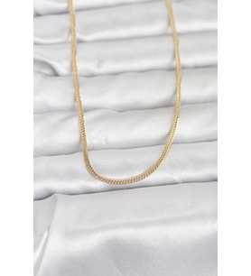 CM 14K Gold Renk Dolgun Zincir Model 60 cm Kadın Kolye - TJ-BKO10954