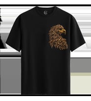Eagle Sketch %100 Pamuklu Erkek Siyah Tişört - Premium Quality (Siyah - Beyaz)