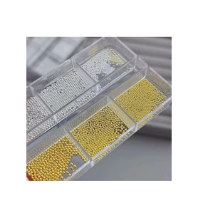 Fontenay Havyar Tırnak Taş Süsleme Nail Art Boncukları Gold ve Silver