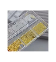 Fontenay Havyar Tırnak Taş Süsleme Nail Art Boncukları Gold ve Silver