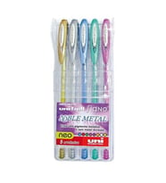 Uni-ball Signo Noble Metal 0.8 Jel Kalem 5'li Set 