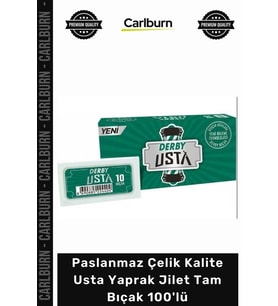 Özel Üretim Berber Bıçağı Keskin Paslanmaz Çelik Kalite Usta Yaprak Jilet Tam Bıçak 100'lü