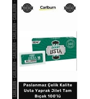 Özel Üretim Berber Bıçağı Keskin Paslanmaz Çelik Kalite Usta Yaprak Jilet Tam Bıçak 100'lü