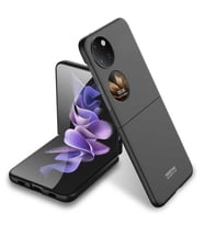 Lexroo Huawei P50 Pocket Kılıf Sert Kıpta Kılıf - Siyah
