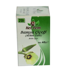 Bamya Çiçeği Mekke Gülü  Çayı 2 Gr x 20 Süzen Poşet 40 Gr