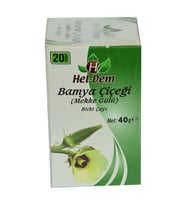 Bamya Çiçeği Mekke Gülü  Çayı 2 Gr x 20 Süzen Poşet 40 Gr