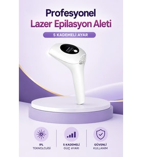Ipl Lazer Epilasyon Aleti 5 Kademeli Güç Ayarlı