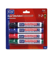 Kraf Doldurulabilir Beyaz Tahta Kalemi 4 Renk Set 