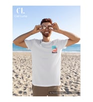 Unisex Kadın Erkek Dream World Baskılı Özel Tasarım Oversize T-shirt (Beyaz)