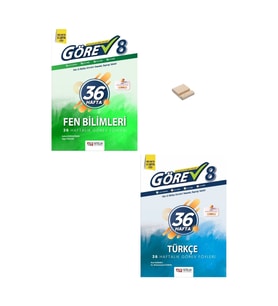 LGS 8. Sınıf Fen Bilimleri ve Türkçe 36 Haftalık Görev Föyleri