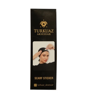 Beyaz Eşarp ve Şal Sabitleme Yapışkan Etiketi Çift Taraflı Sticker Polyester 50'li Paket 1030_42